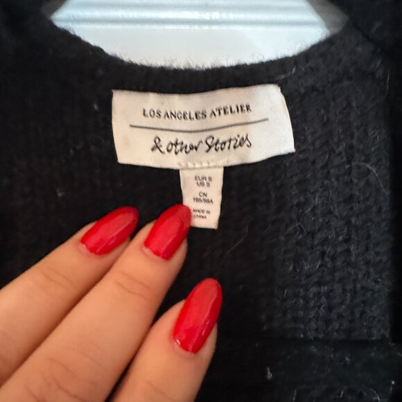 & Other Stories Shaggy Knit Jacket - Size S - Picture 4 of 7